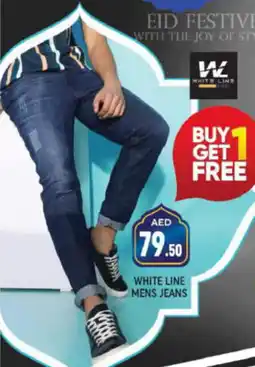 Shaklan WHITE LINE MENS JEANS offer