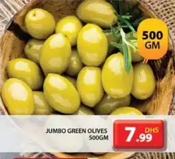 Grand Hyper Market JUMBO GREEN OLIVES 500GM offer