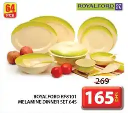 Grand Hyper Market ROYALFORD RF8101 MELAMINE DINNER SET 64S offer