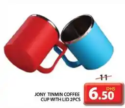 Grand Hyper Market JONY TINMIN COFFEE CUP WITH LID 2PCS offer