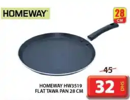 Grand Hyper Market HOMEWAY HW3519 FLAT TAWA PAN 28 CM offer