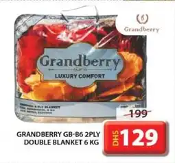 Grand Hyper Market GRANDBERRY GB-B6 2PLY DOUBLE BLANKET 6KG offer