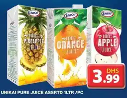 Grand Hyper Market UNIKAI PURE JUICE ASSRTD 1LTR/PC offer