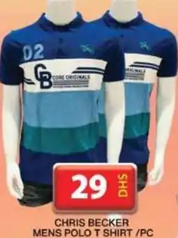 Grand Hyper Market CHRIS BECKER MENS POLO T SHIRT/PC offer