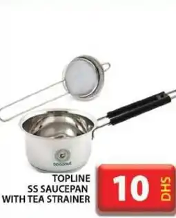 Grand Hyper Market TOPLINE SS SAUCEPAN WITH TEA STRAINER offer