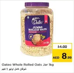 Nesto Oateo Whole Rolled Oats Jar 1kg offer