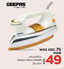 Nesto Geepas Heavy Weight Dry Iron offer