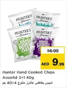 Nesto Hunter Hand Cooked Chips Assortd 3+1 40g offer