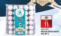 Safari Hypermarket MAYUR FRESH WHITE EGG 30S offer