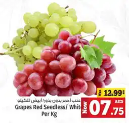 Kenz Hypermarket Grapes Red Seedless White Per Kg offer