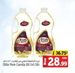 Kenz Hypermarket Olite Pure Canola Oil 2x1.5ltr offer