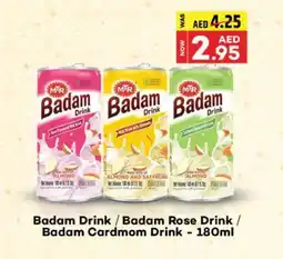 Al Adil Badam Drink Badam Rose Drink Badam Cardmom Drink 180ml offer