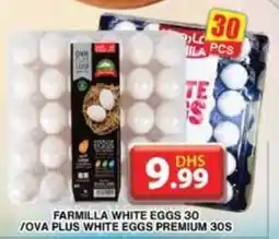 Grand Hyper Market FARMILLA WHITE EGGS 30 /OVA PLUS WHITE EGGS PREMIUM 30S offer