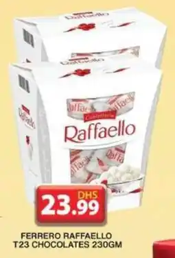 Grand Hyper Market FERRERO RAFFAELLO T23 CHOCOLATES 230GM offer