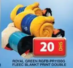 Grand Hyper Market ROYAL GREEN RGFB-PR1100G FLEEC BLANKT PRINT DOUBLE offer