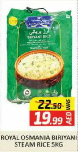 Al Madina Hypermarket ROYAL OSMANIA BIRIYANI STEAM RICE 5KG offer