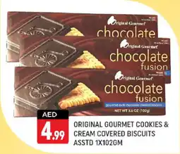 Shaklan ORIGINAL GOURMET COOKIES AND CREAM COVERED BISCUITS ASSTD 1X102GM offer