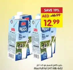 Gala Supermarket Moo Full Fat UHT Milk 4x1Lt offer