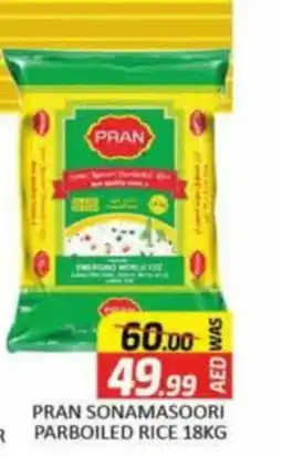 Al Madina PRAN SONAMASOORI PARBOILED RICE 18KG offer