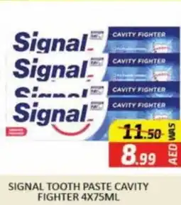 Al Madina SIGNAL TOOTH PASTE CAVITY FIGHTER 4X75ML offer