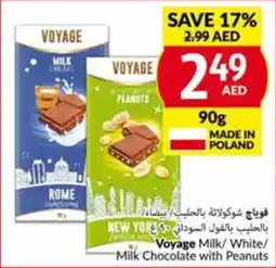 Viva Voyage Milk White Milk Chocolate with Peanuts 90g offer