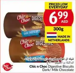 Viva Chic n Choc Digestive Biscuits Dark Milk Chocolate 300g offer