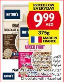 Viva Natur's Granola Mixed Fruits Granola Mixed Nuts Chocolate with Hazelnut 375g offer