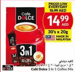 Viva Café Dolce 3 In 1 Coffee Mix 30sx20g offer