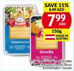 Viva RUPP Natural Cheese Slices Emmentaler Gouda 150G offer