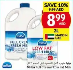 Viva Milba Full Cream Low Fat Milk 2L offer
