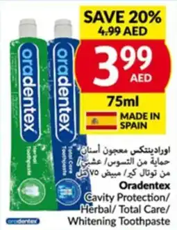 Viva Oradentex Cavity Protection Herbal Total Care Whitening Toothpaste 75ml offer