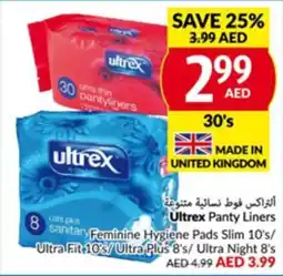 Viva Ultrex Panty Liners 30s offer