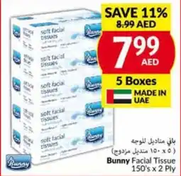 Viva Bunny Facial Tissue 150s x 2 Ply offer