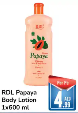Day To Day RDL Papaya Body Lotion 1x600 ml offer