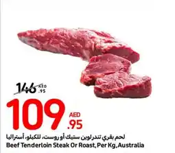 Carrefour Beef Tenderloin Steak Or Roast Per Kg offer