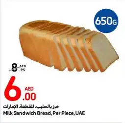 Carrefour Milk Sandwich Bread, Per Piece 650g offer