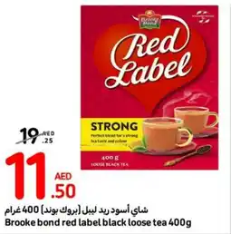 Carrefour Brooke Bond Red Label Black Loose Tea 400g offer