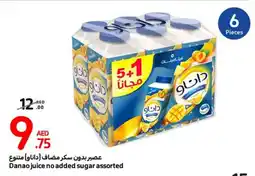 Carrefour Danao juice no added sugar assorted offer