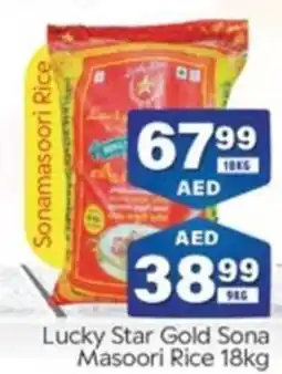 City Retail Supermarket Lucky Star Gold Sona Masoori Rice 18kg offer
