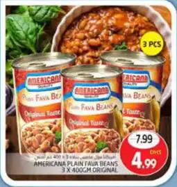 Pasons AMERICANA PLAIN FAVA BEANS 3 X 400GM ORIGINAL offer