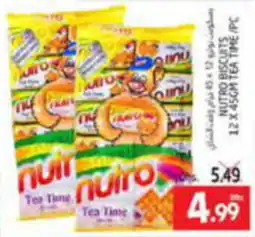 Pasons NUTRO BISCUITS 12 X 45GM TEA TIME / PC offer