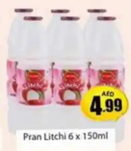 Pran Litchi 6 x 150ml