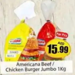 Amber Americana Beef / Chicken Burger Jumbo 1Kg offer