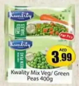 Amber Kwality Mix Veg/Green Peas 400g offer