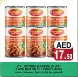 Almaya supermarket CALIFORNIA GARDEN PLAIN FAVA BEANS 5+1 PACKS 450G offer