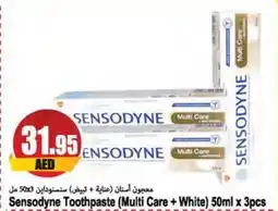 Almaya supermarket Sensodyne Toothpaste (Multi Care + White) 50ml x 3pcs offer