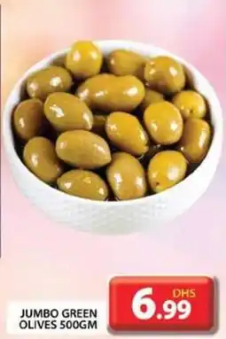 Grand Hyper Market JUMBO GREEN OLIVES 500GM offer