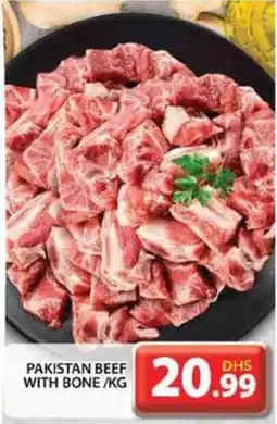 Grand Hyper Market PAKISTAN BEEF WITH BONE / KG offer