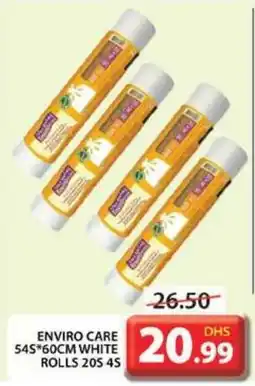 Grand Hyper Market ENVIRO CARE 54'S X 60CM WHITE ROLLS 20S 4S offer