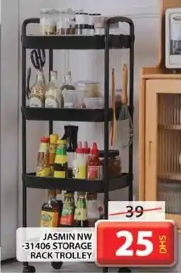 Grand Hyper Market JASMIN NW -31406 STORAGE RACK TROLLEY offer